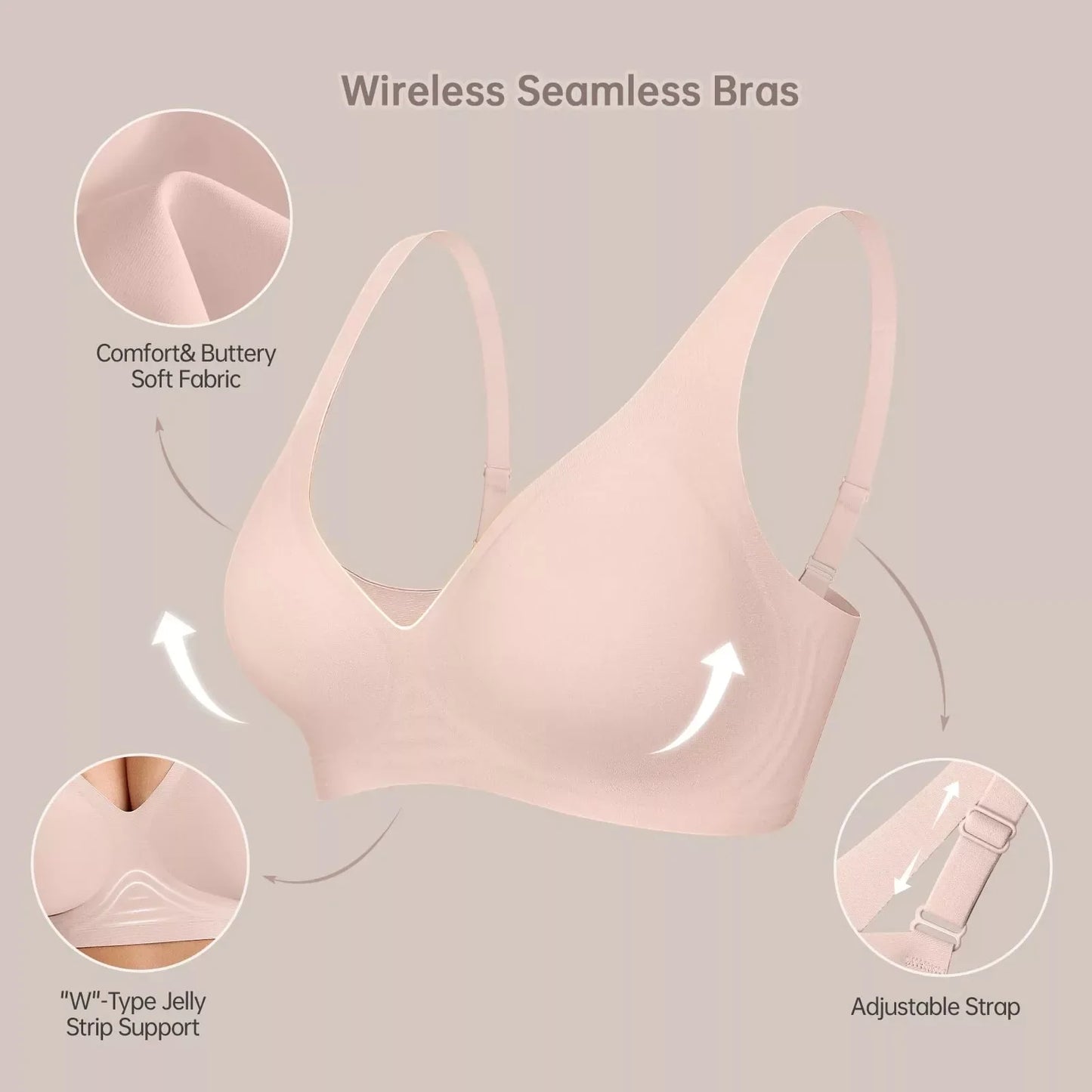 Magic Lift & Comfort: Deep V Wireless Everyday Bra